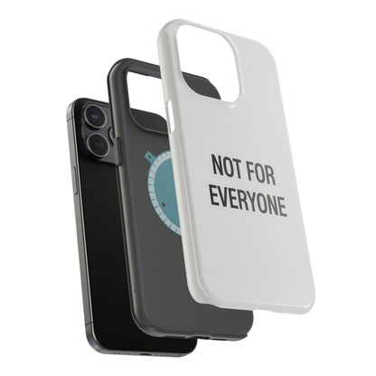 Elevated Exclusivity: NOT FOR EVERYONE Minimalist Bone White Case
