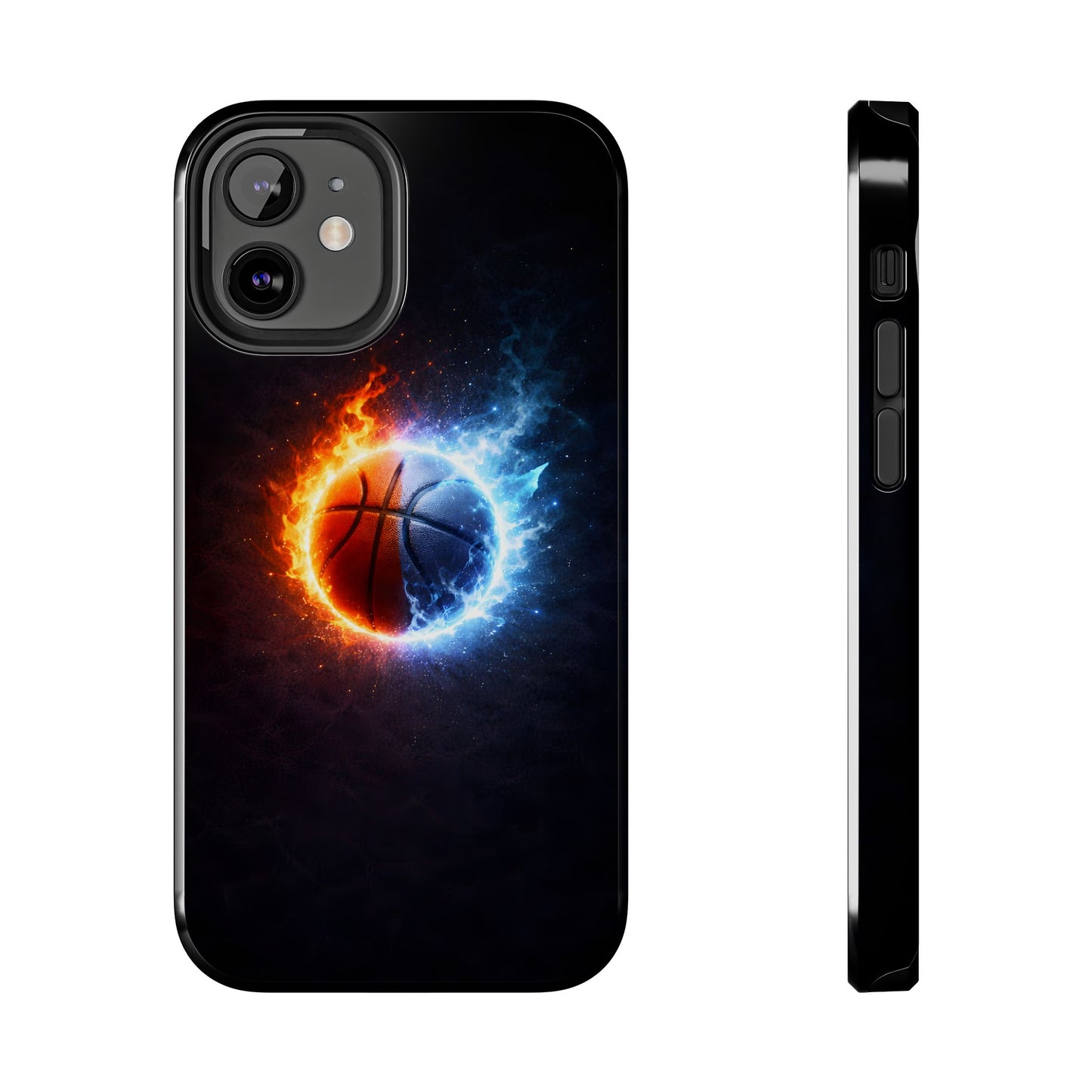 Fire and Ice Basketball Tough Case - Elemental Balance Cover for iPhone & Samsung