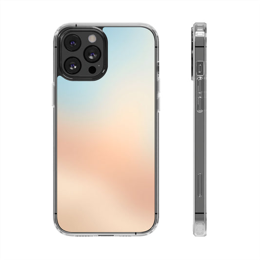 Coastal Dawn Clear Case - MagSafe Compatible Pastel Gradient Cover