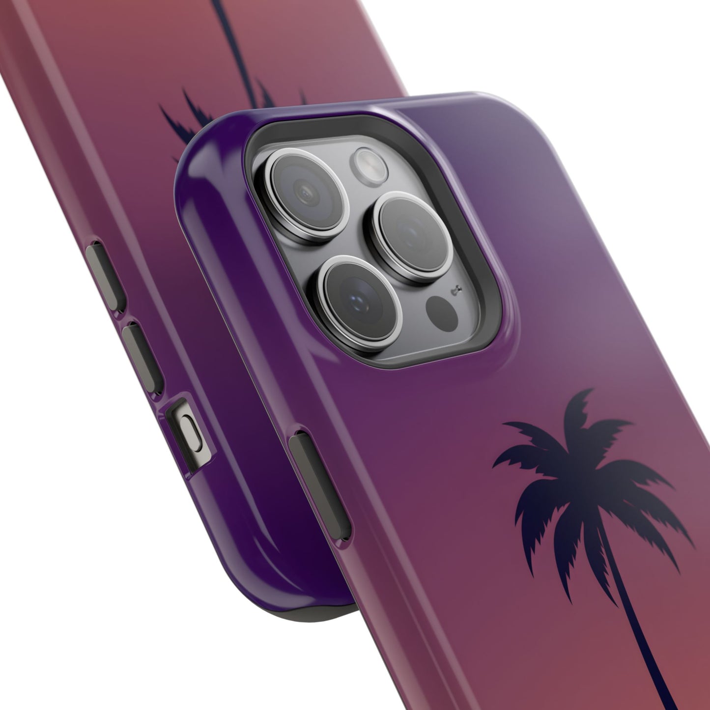 Midnight Drive: Retro Palm Tree Sunset MagSafe Case