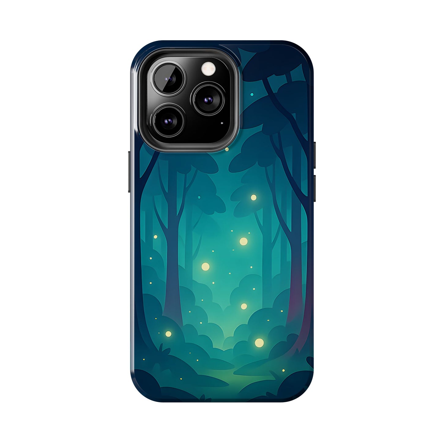 Enchanted Forest Fireflies Case - Mystic Nature Tough Cover for iPhone & Samsung