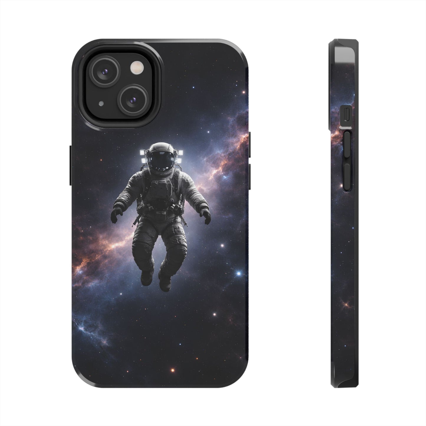 Deep Space Nebula Astronaut Tough Case - Realistic Galactic Cover for iPhone & Samsung