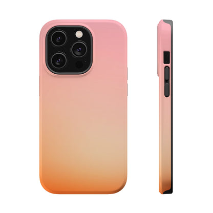 Pink to Orange Sunset Gradient Magnetic Impact Case