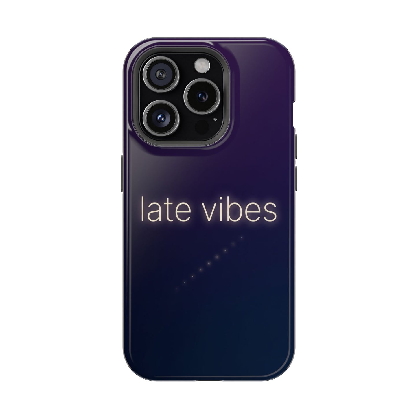 Late Vibes Purple Gradient Magnetic Impact Case