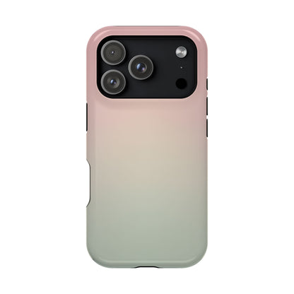 Pink to Sage Green Gradient Magnetic Impact Case
