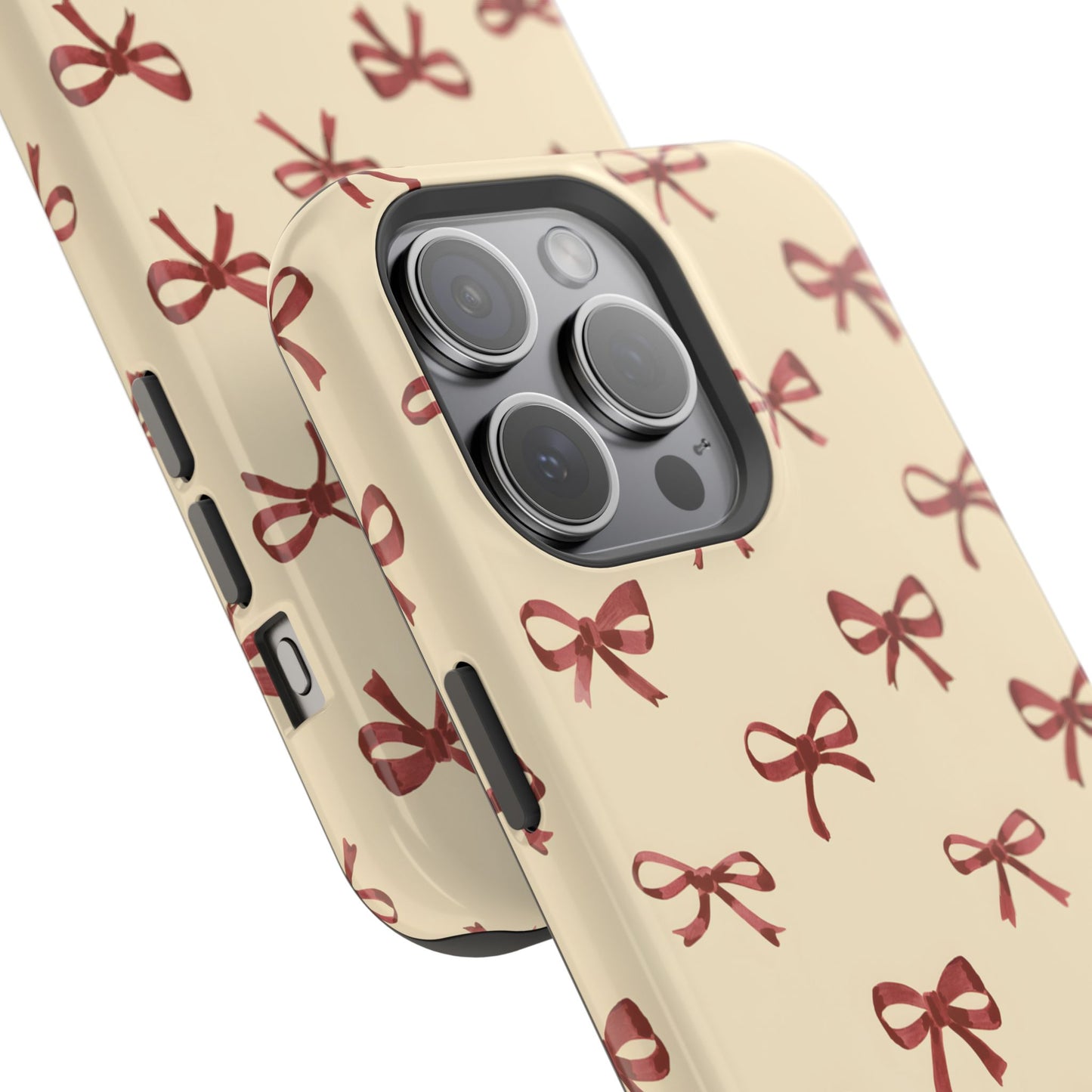 Burgundy Bows Coquette Magnetic Tough Case