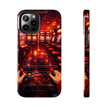 Retro Arcade Game POV Tough Case - Cyber City Gaming Cover for iPhone & Samsung