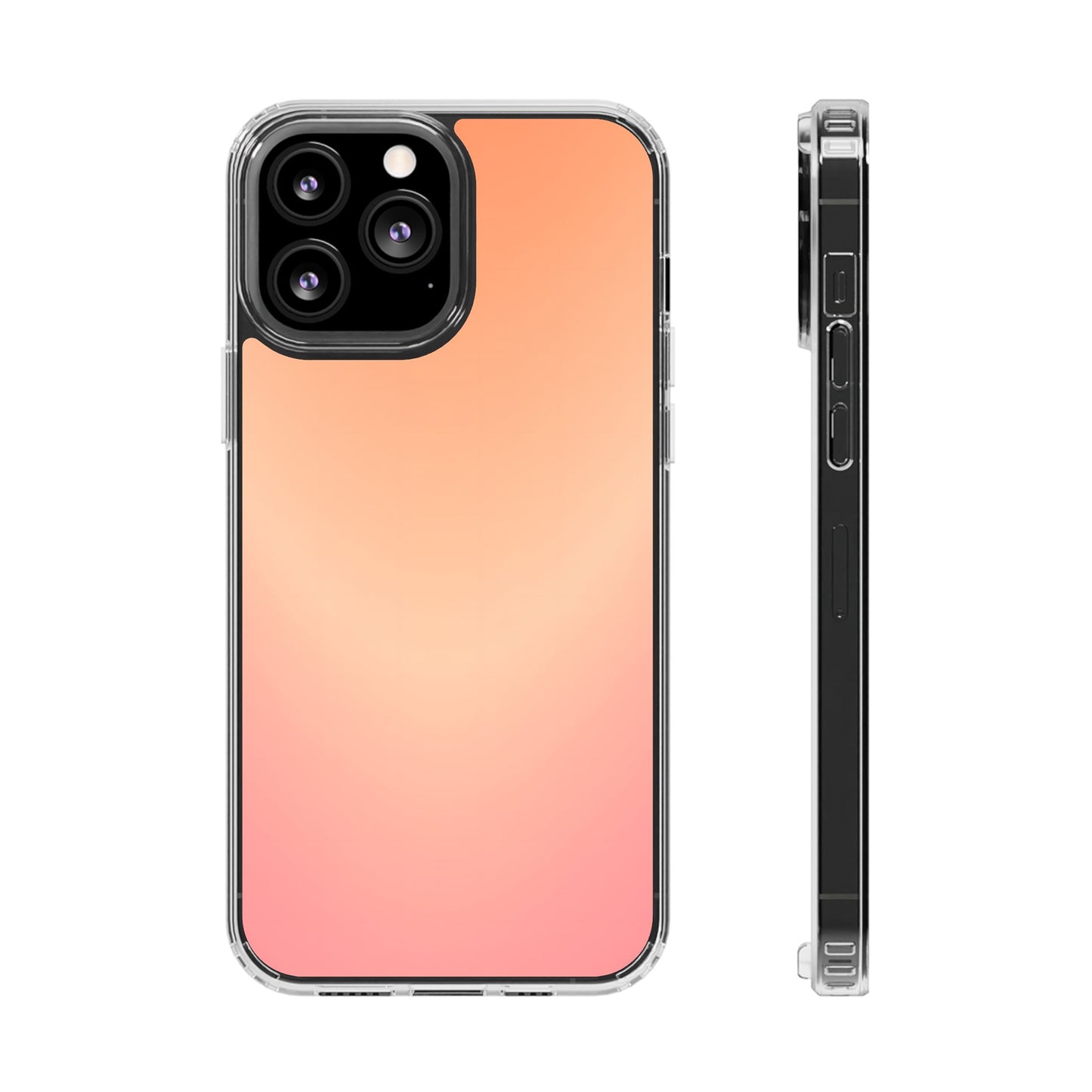 Golden Hour Aura Clear Case - MagSafe Compatible Sunset Gradient Cover