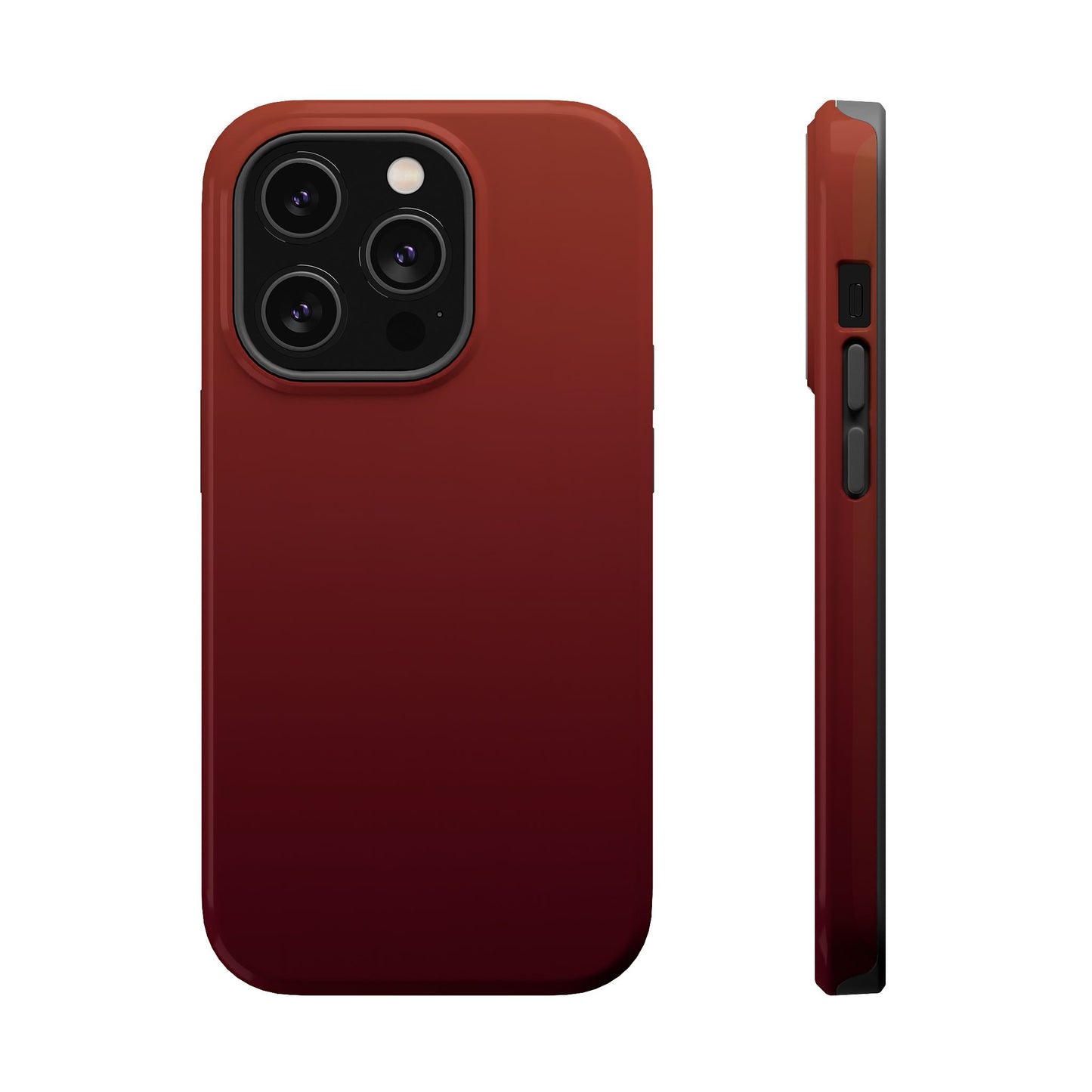 Black Cherry Ombre: Deep Burgundy Gradient MagSafe Case