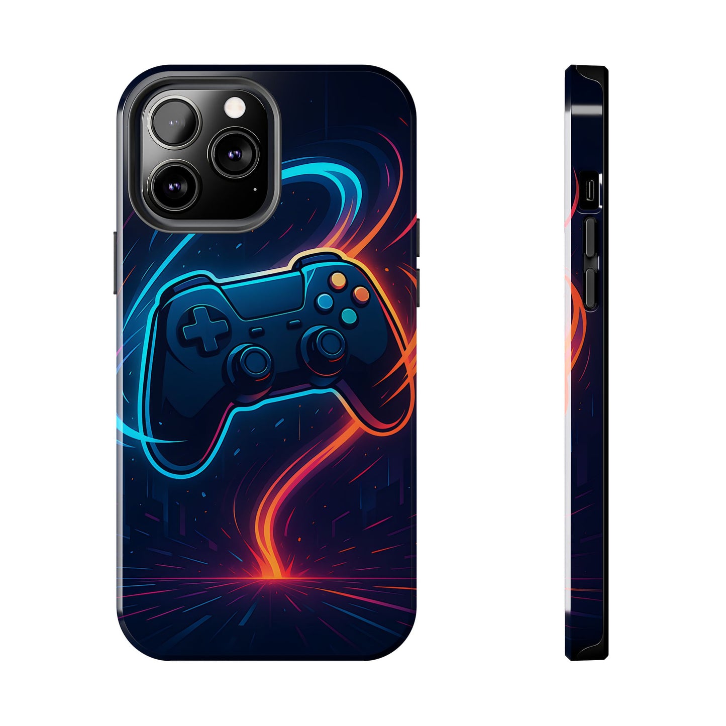 Neon Controller Gaming Tough Case - Electric Energy Cover for iPhone & Samsung