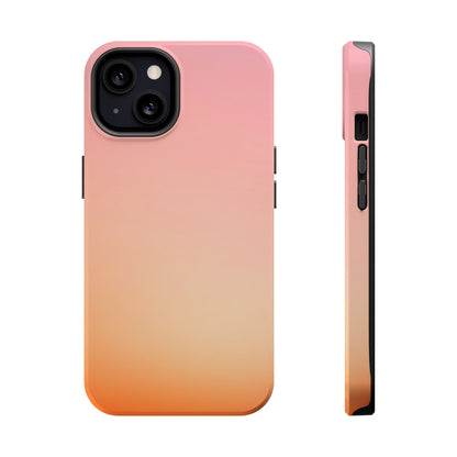 Pink to Orange Sunset Gradient Magnetic Impact Case
