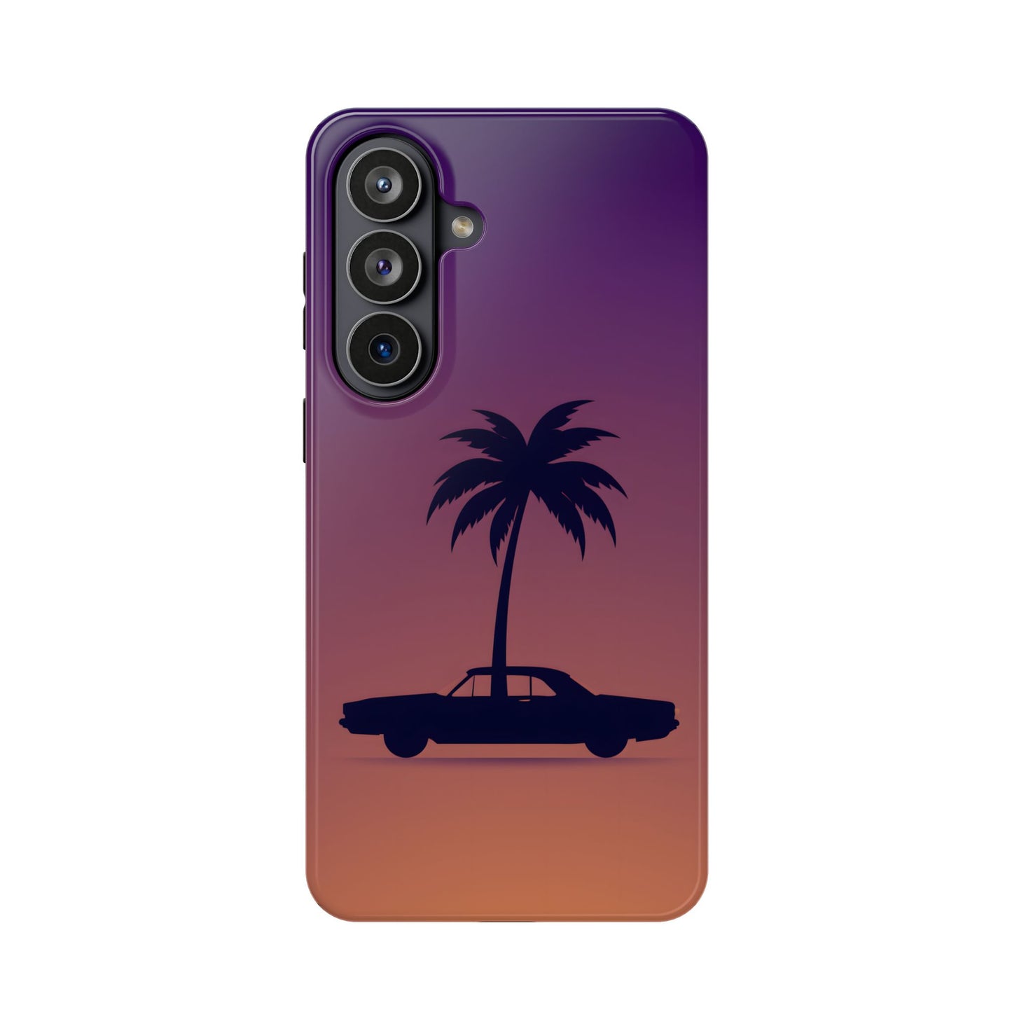 Midnight Drive: Retro Palm Tree Sunset MagSafe Case