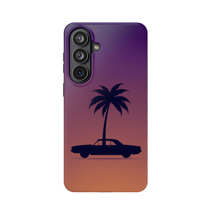 Midnight Drive: Retro Palm Tree Sunset MagSafe Case