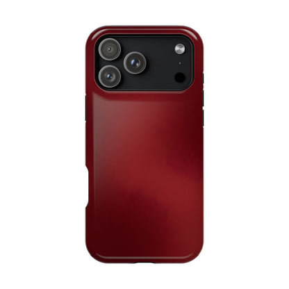 Deep Crimson Gradient Magnetic Impact Case