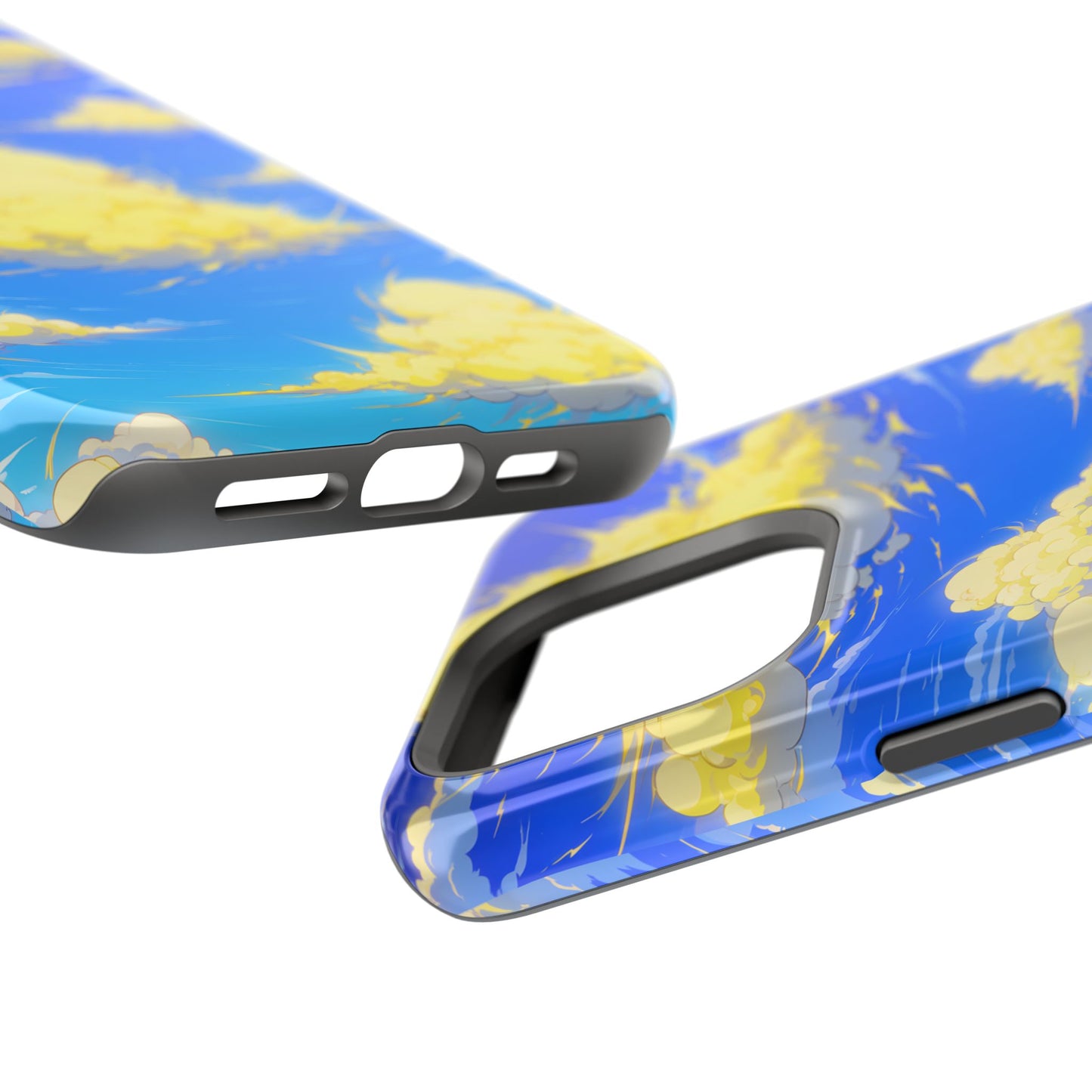 Cinematic Anime Sky: Vibrant Golden Cloudscape MagSafe Case