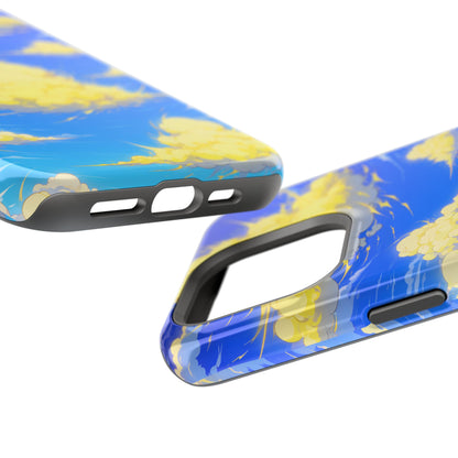 Cinematic Anime Sky: Vibrant Golden Cloudscape MagSafe Case