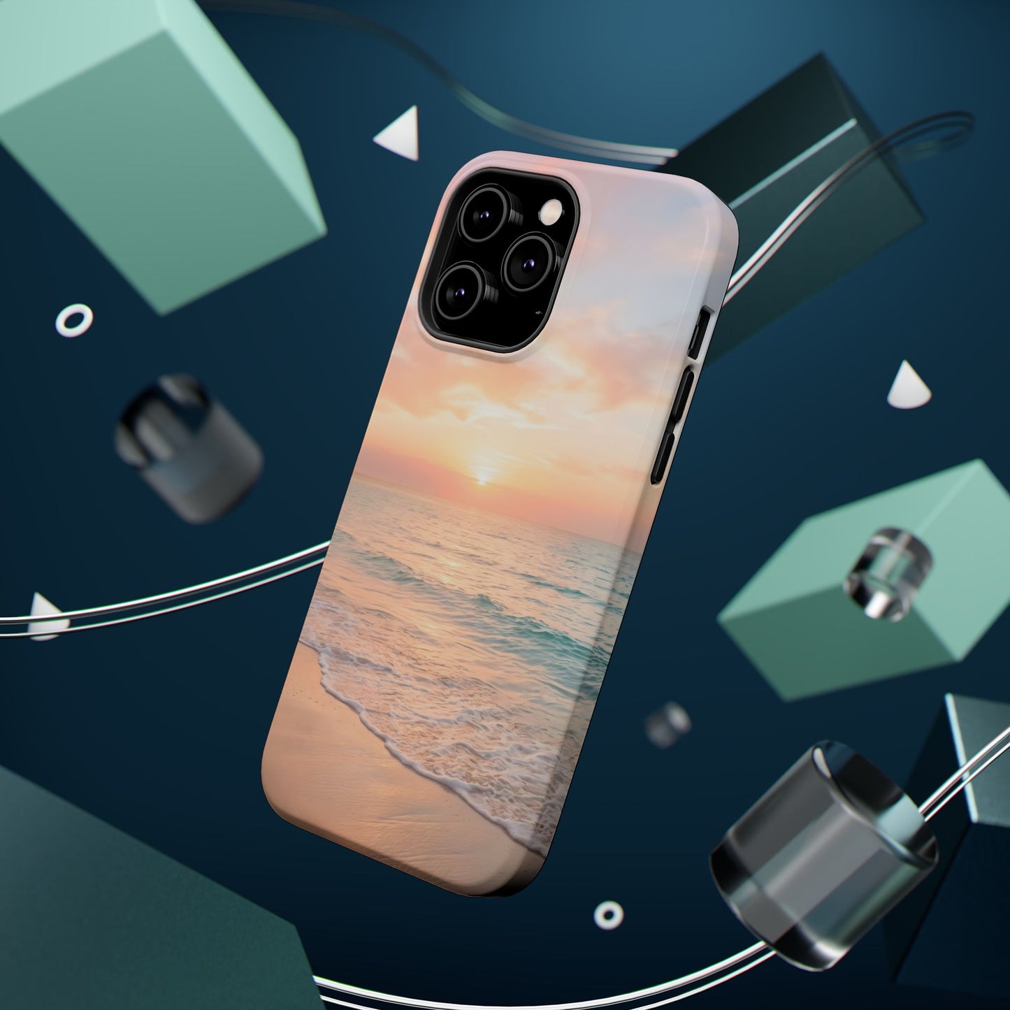 Serene Sunset Beach Magnetic Impact Case