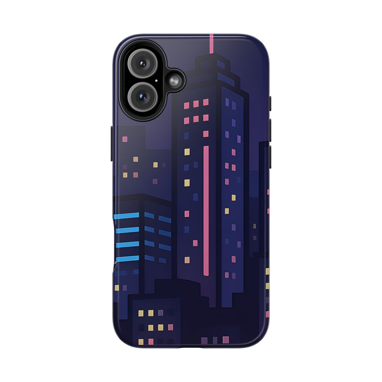 Lo-Fi Night City Tough Case - Pastel Urban Skyline Cover for iPhone & Samsung