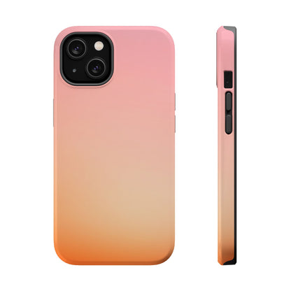 Pink to Orange Sunset Gradient Magnetic Impact Case