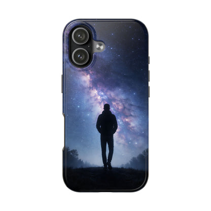 Milky Way Stargazer Tough Case - Celestial Galaxy Silhouette Cover for iPhone & Samsung