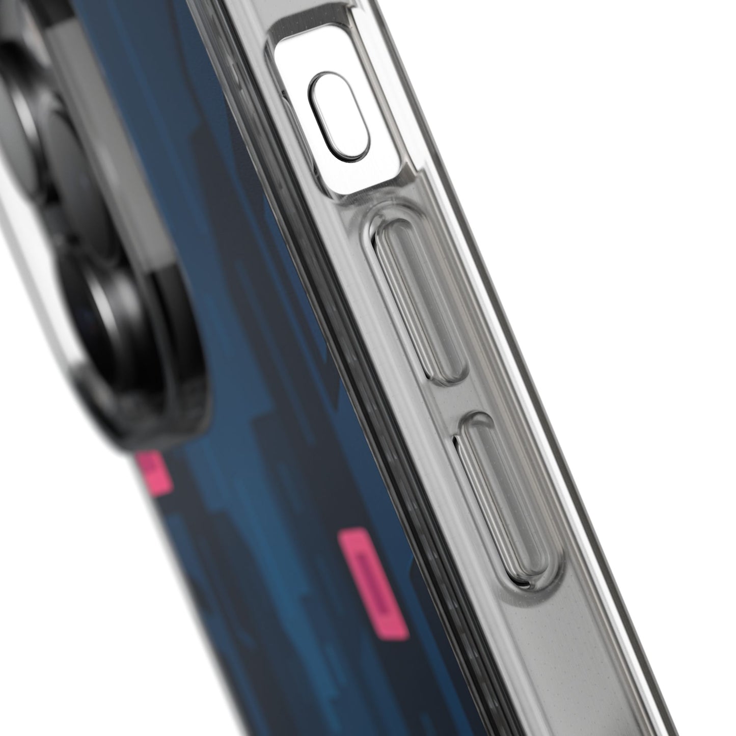 Clear Rainy Neon Street Case - Minimalist Urban Aesthetic Transparent Cover