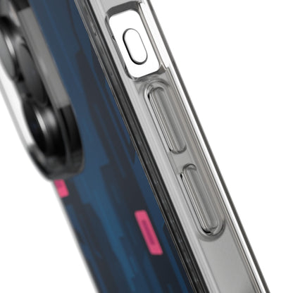 Clear Rainy Neon Street Case - Minimalist Urban Aesthetic Transparent Cover