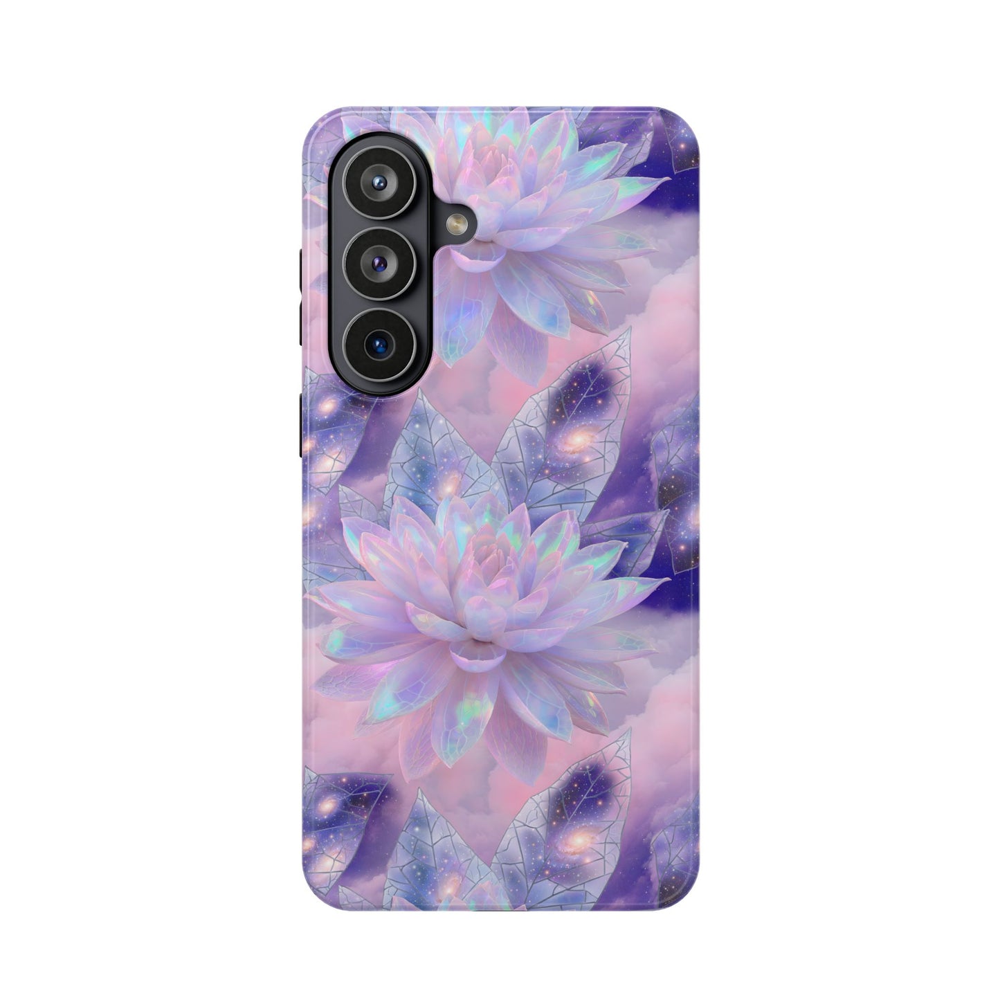 Ethereal Aura: Cosmic Iridescent Lotus MagSafe Case