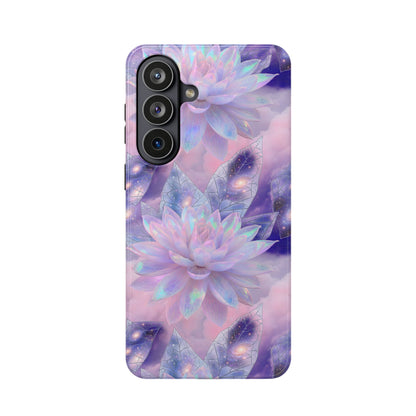 Ethereal Aura: Cosmic Iridescent Lotus MagSafe Case