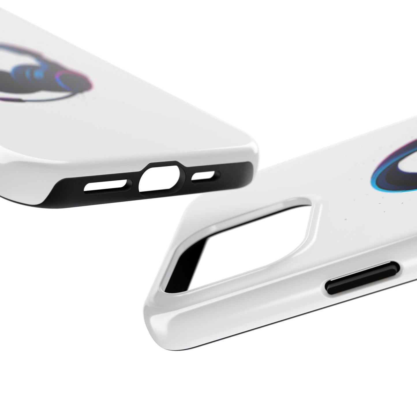 Minimalist Gaming Headset Tough Case - Clean Tech Cover for iPhone & Samsung