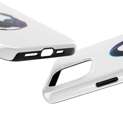 Minimalist Gaming Headset Tough Case - Clean Tech Cover for iPhone & Samsung