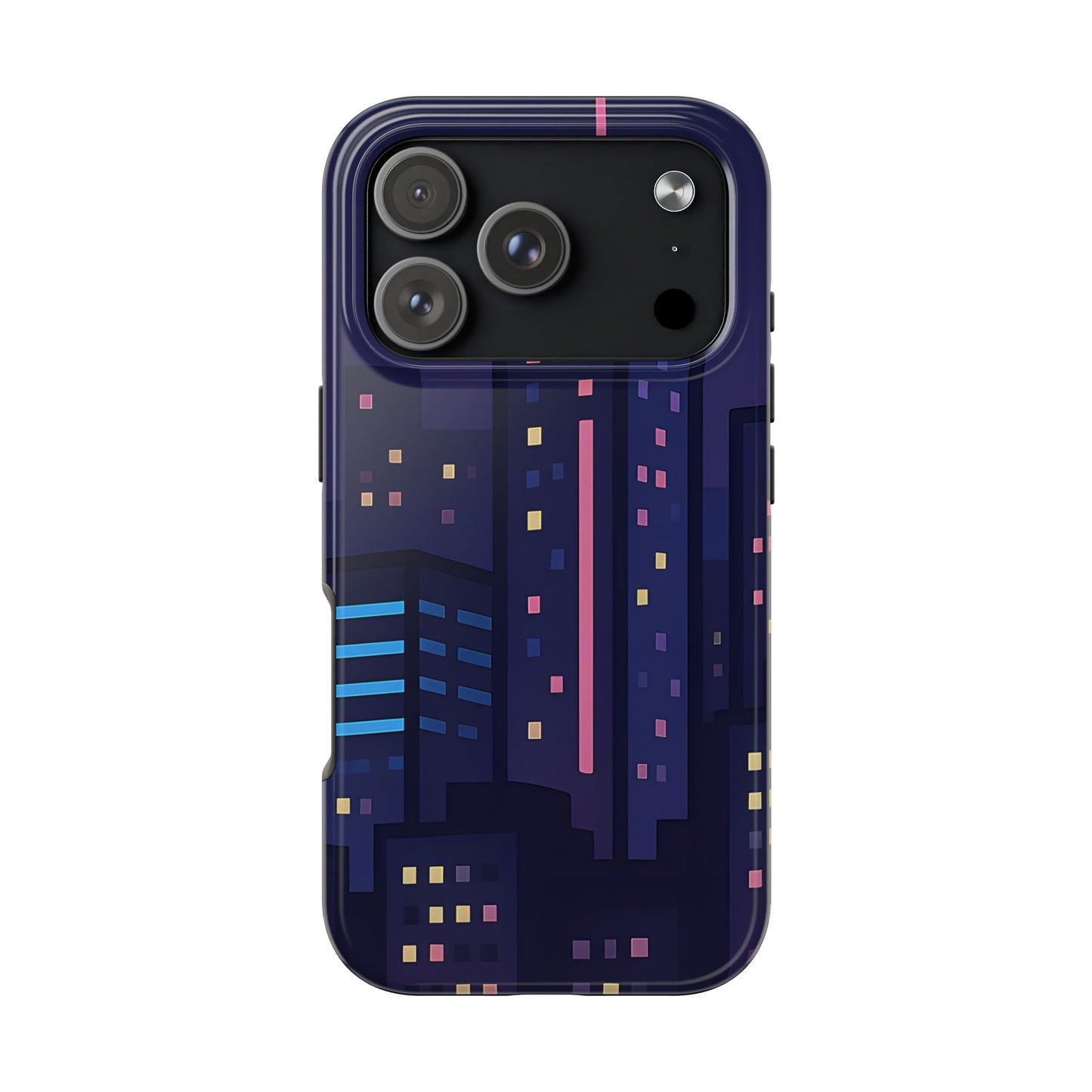 Lo-Fi Night City Tough Case - Pastel Urban Skyline Cover for iPhone & Samsung