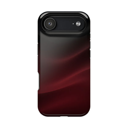 Sleek Burgundy Flow Magnetic Impact Case