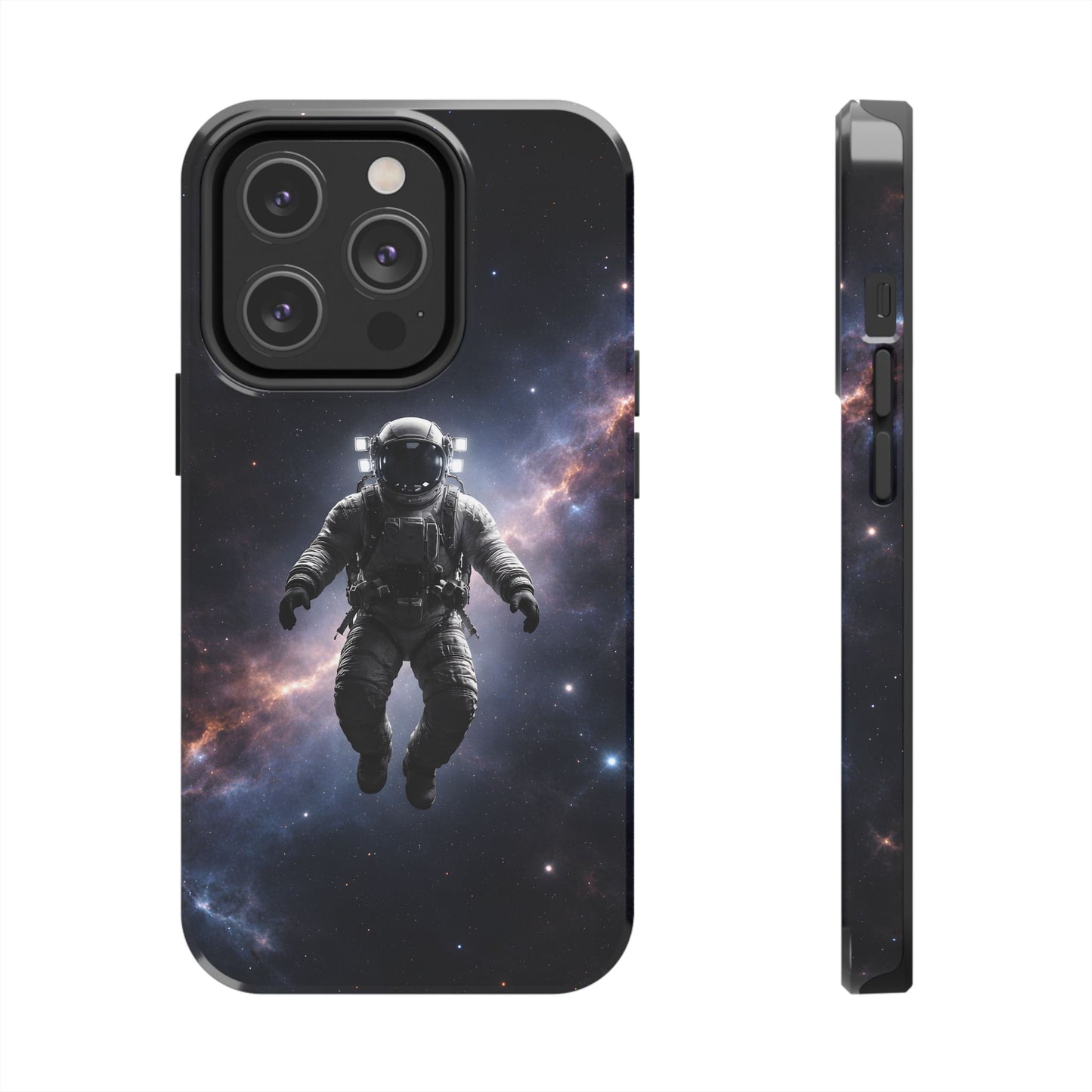 Deep Space Nebula Astronaut Tough Case - Realistic Galactic Cover for iPhone & Samsung