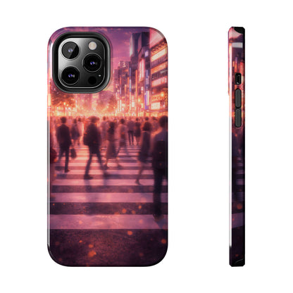 Tokyo Twilight Crossing Tough Case - Urban Japan Skyline Cover for iPhone & Samsung