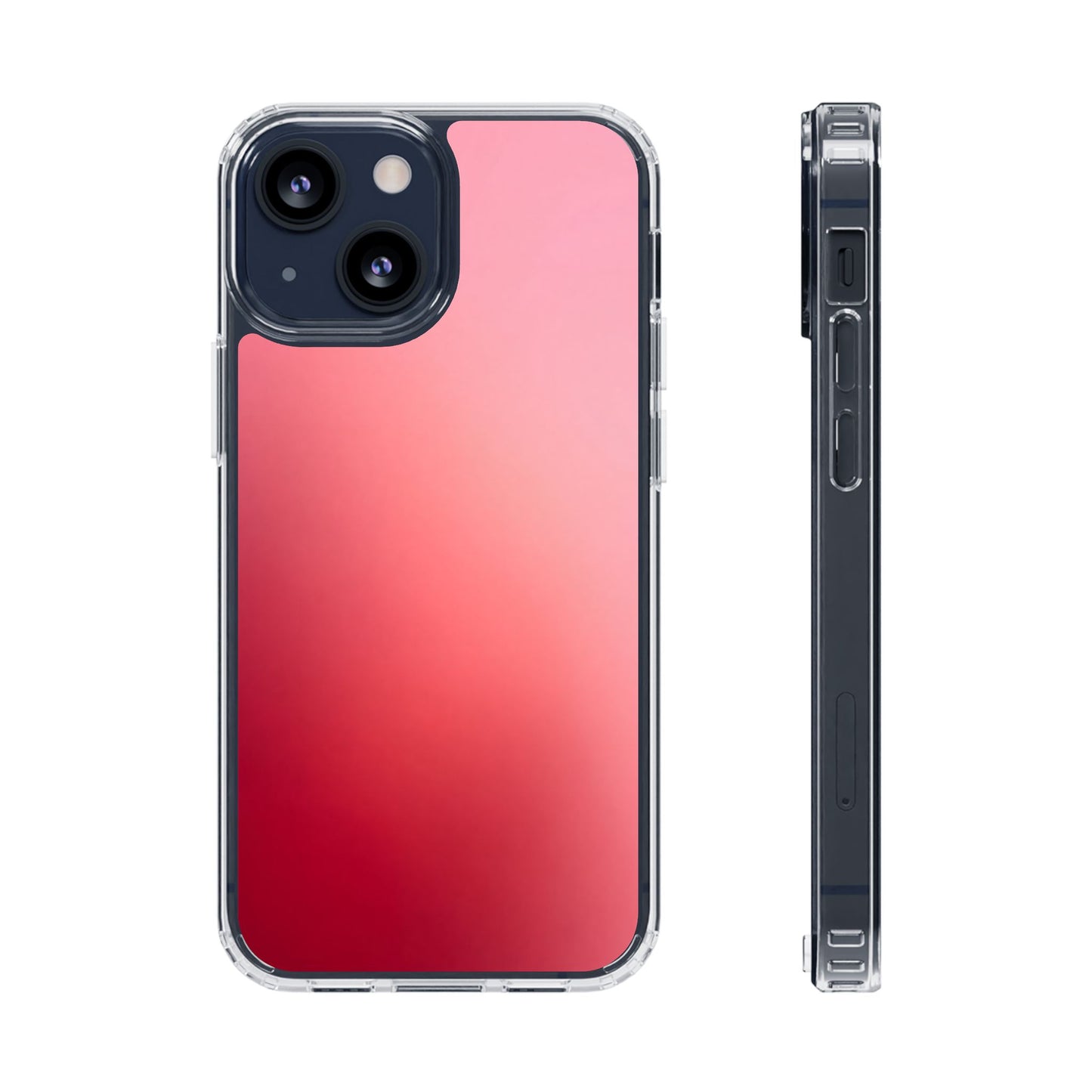 Berry Aura Clear Case - MagSafe Compatible Pink to Red Gradient Cover
