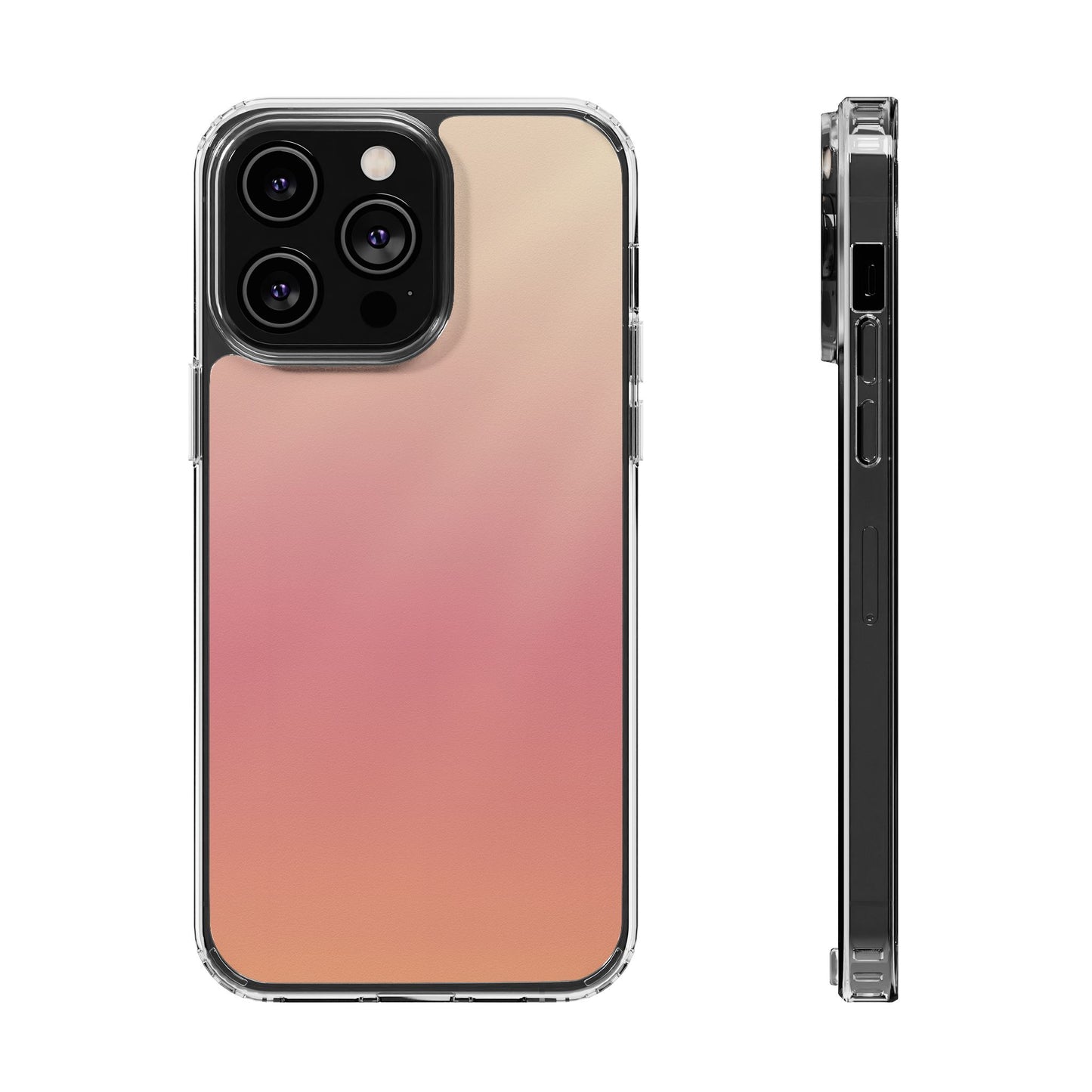 Golden Hour Aura Clear Case - MagSafe Compatible Warm Gradient Cover