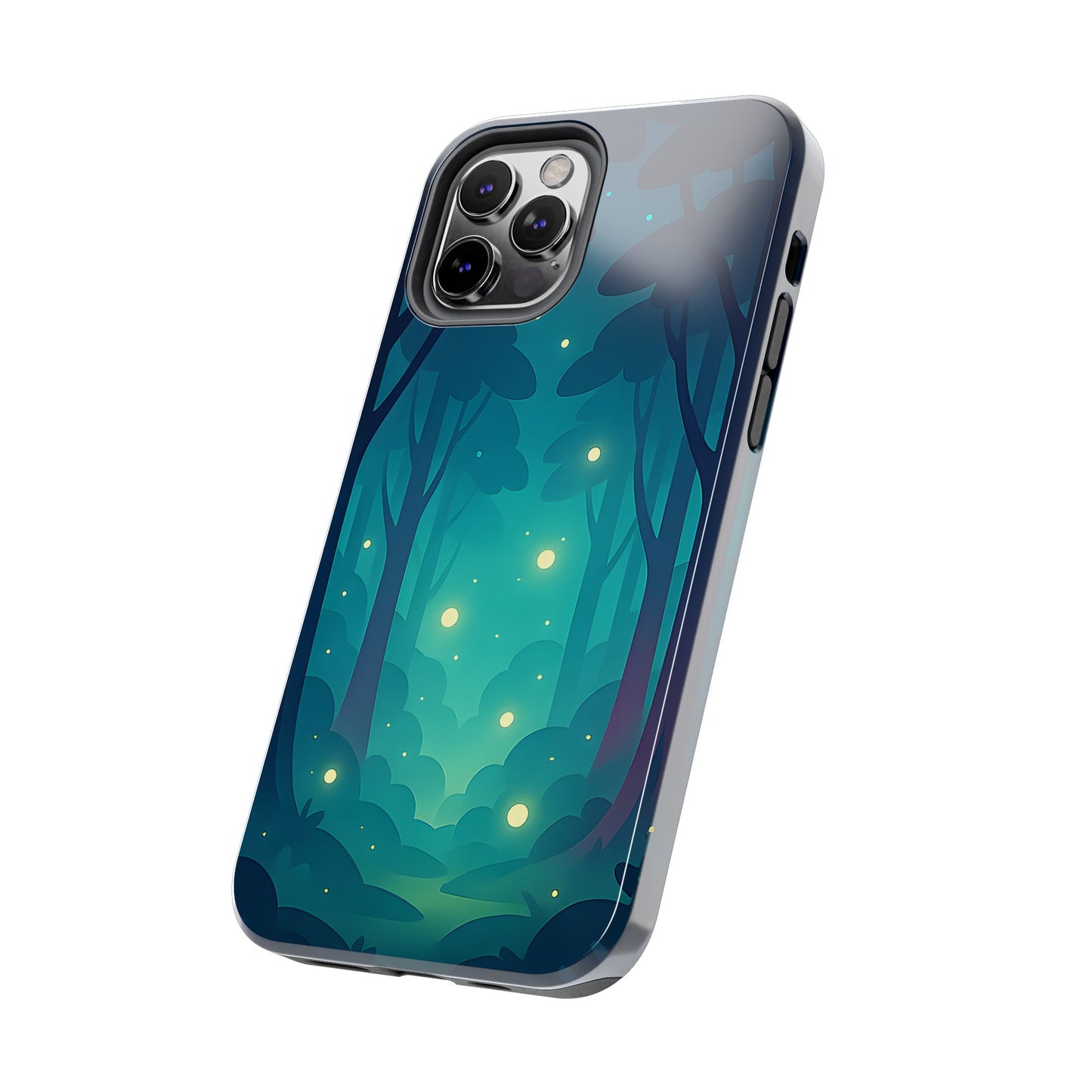 Enchanted Forest Fireflies Case - Mystic Nature Tough Cover for iPhone & Samsung