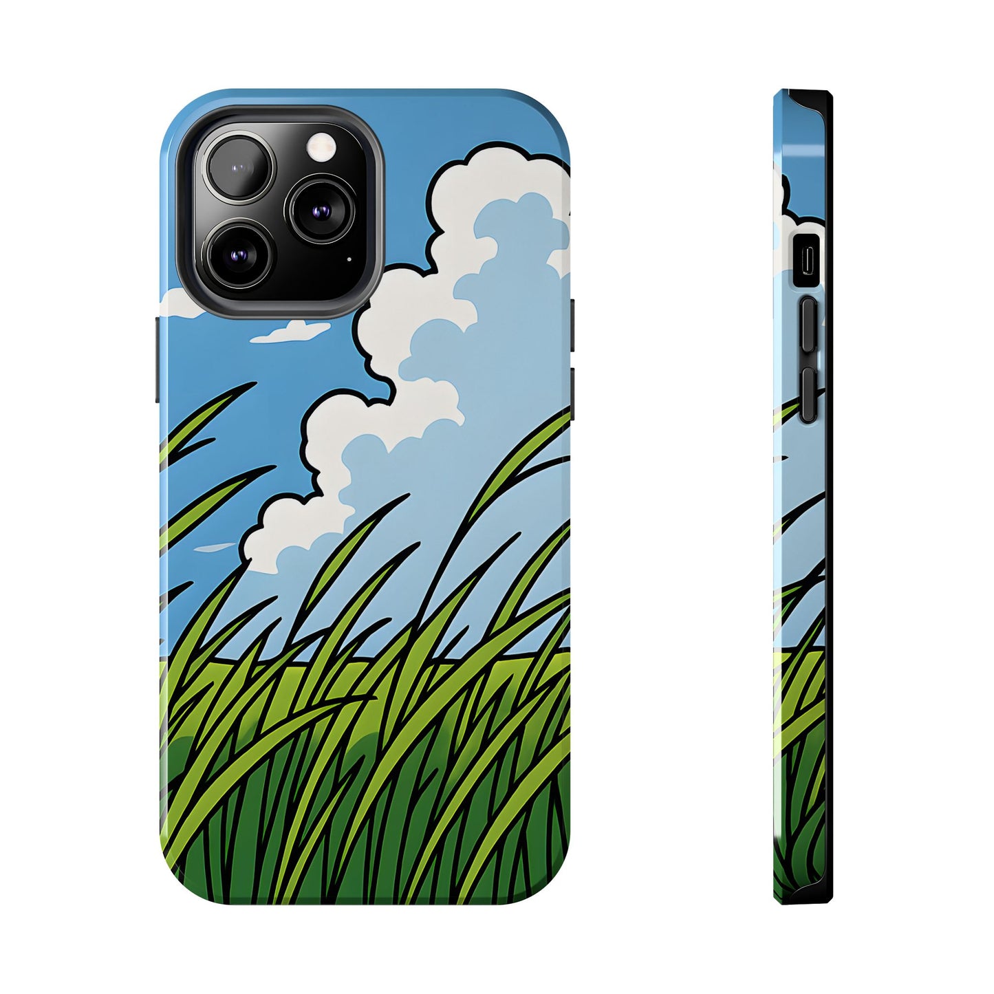 Breezy Meadow Tough Case - Blue Sky & Summer Grass Aesthetic Cover