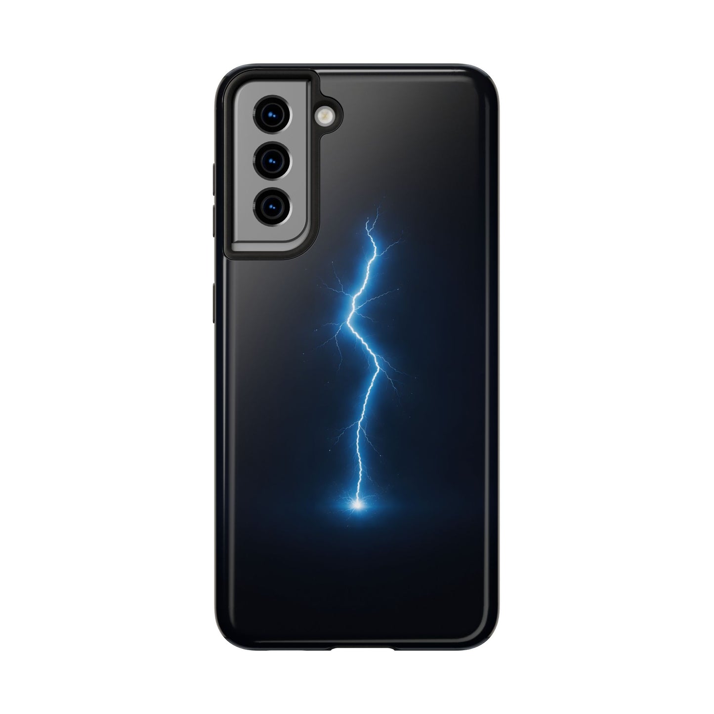 Blue Lightning Bolt Tough Case - Deep Sky Electric Cover for iPhone & Samsung