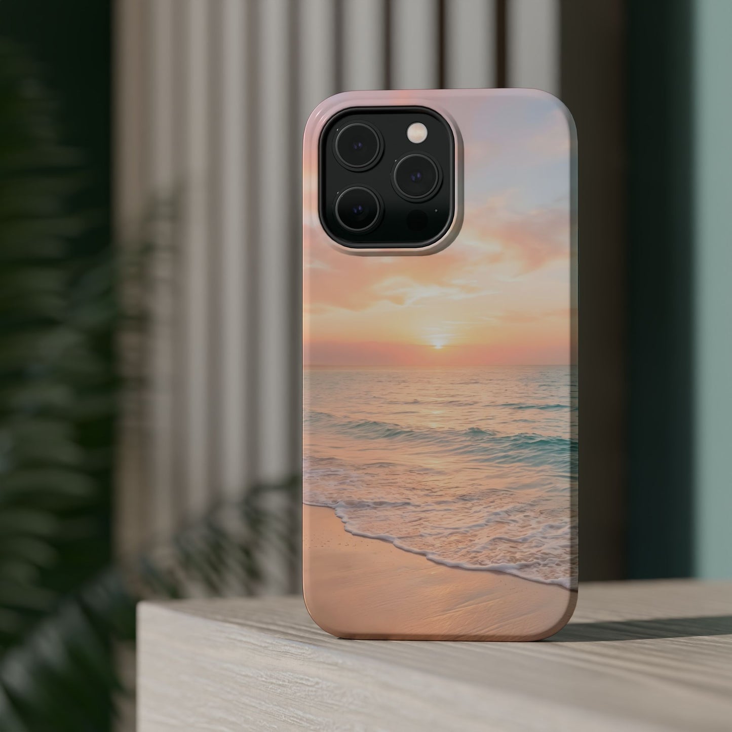 Serene Sunset Beach Magnetic Impact Case