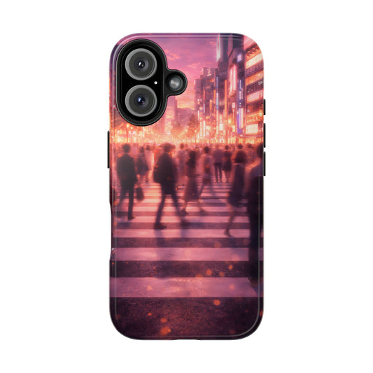 Tokyo Twilight Crossing Tough Case - Urban Japan Skyline Cover for iPhone & Samsung