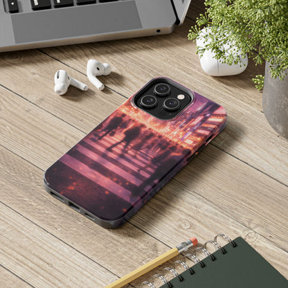 Tokyo Twilight Crossing Tough Case - Urban Japan Skyline Cover for iPhone & Samsung