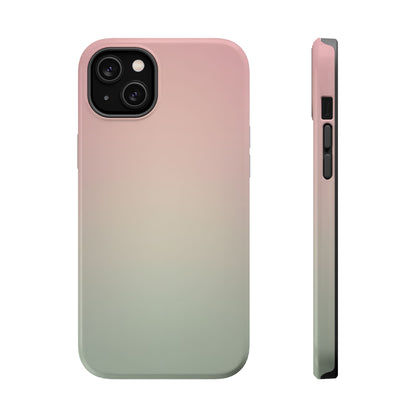Pink to Sage Green Gradient Magnetic Impact Case