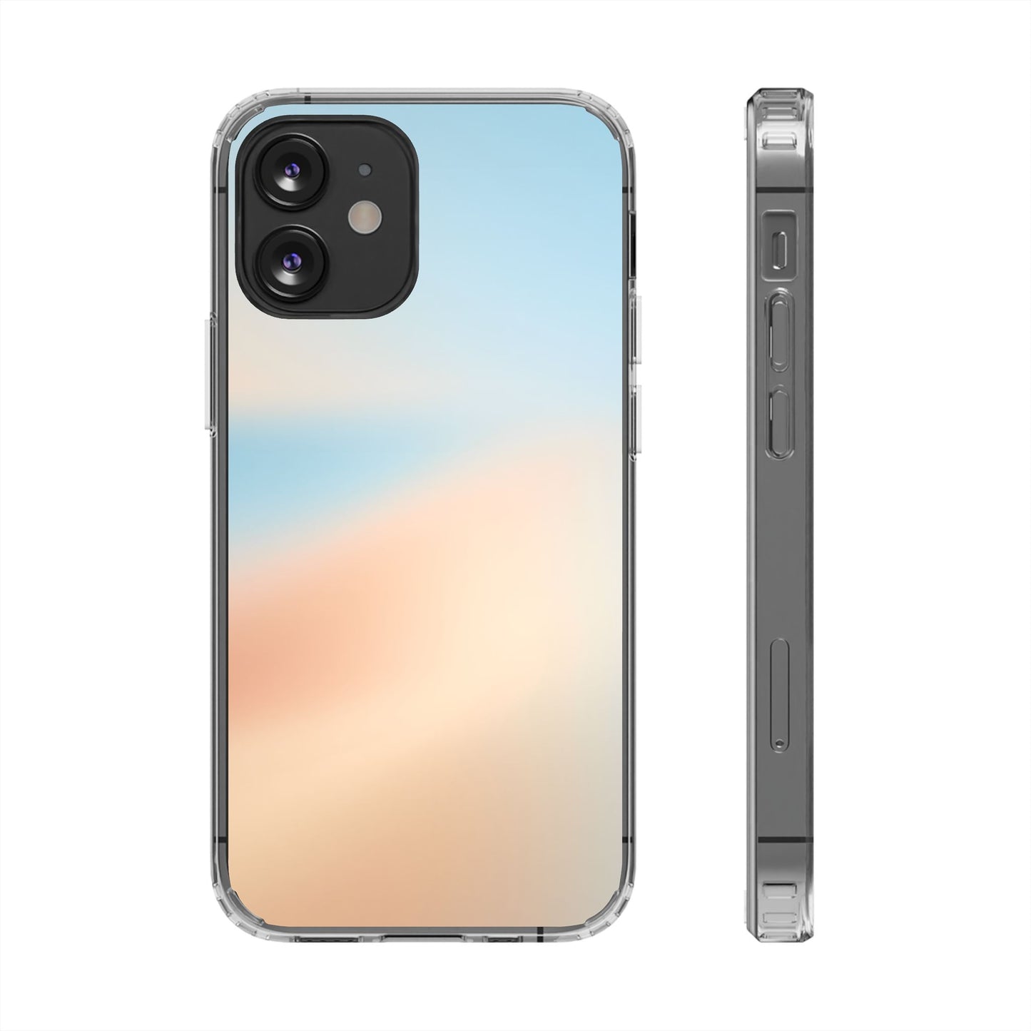 Coastal Dawn Aura Clear Case - Premium Minimalist Gradient Cover