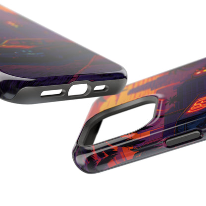 Lofi Midnight Drive: Retro Muscle Car MagSafe Case
