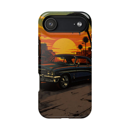 West Coast Lowrider: Retro Sunset Classic Car MagSafe Case