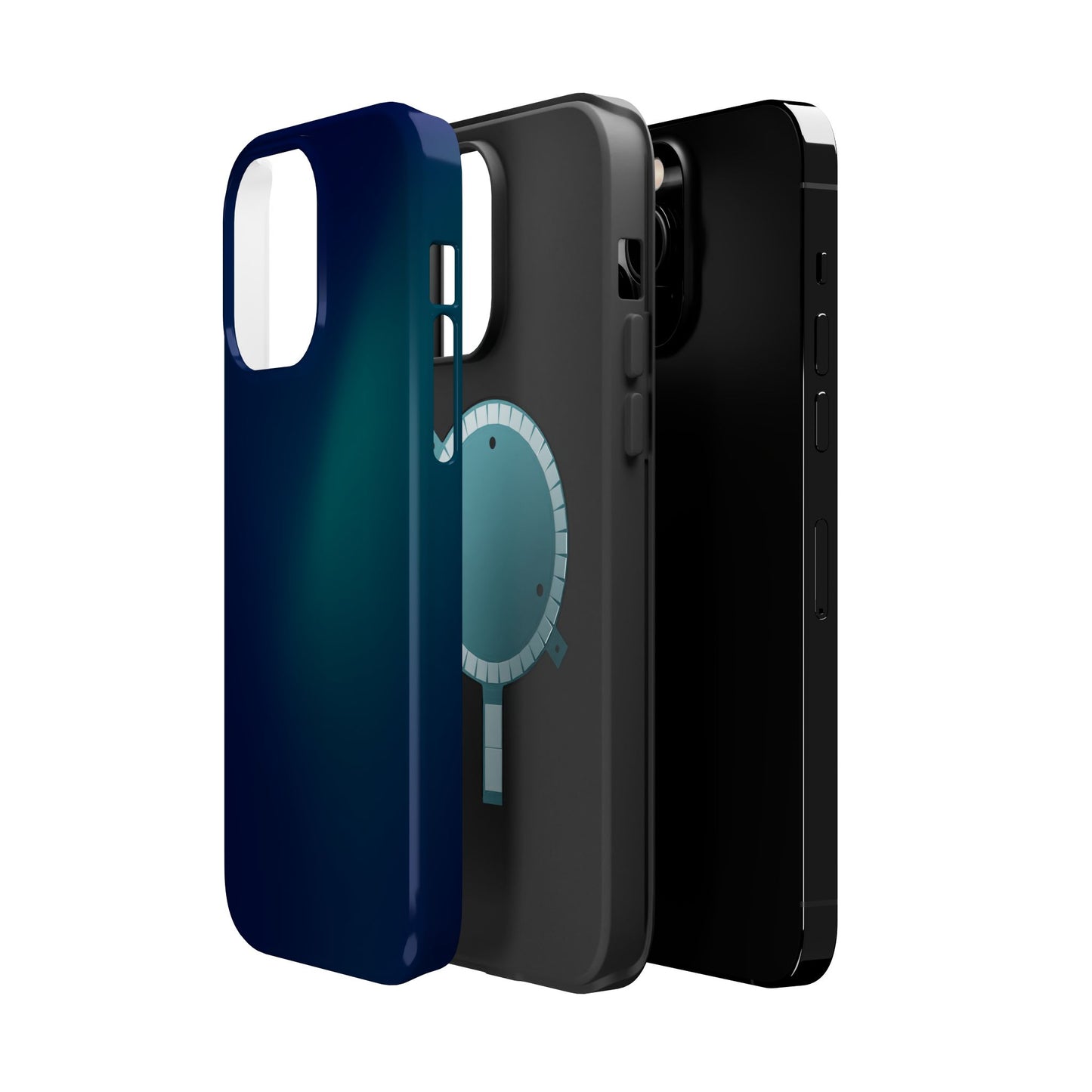 Midnight Teal Aurora Magnetic Impact Case