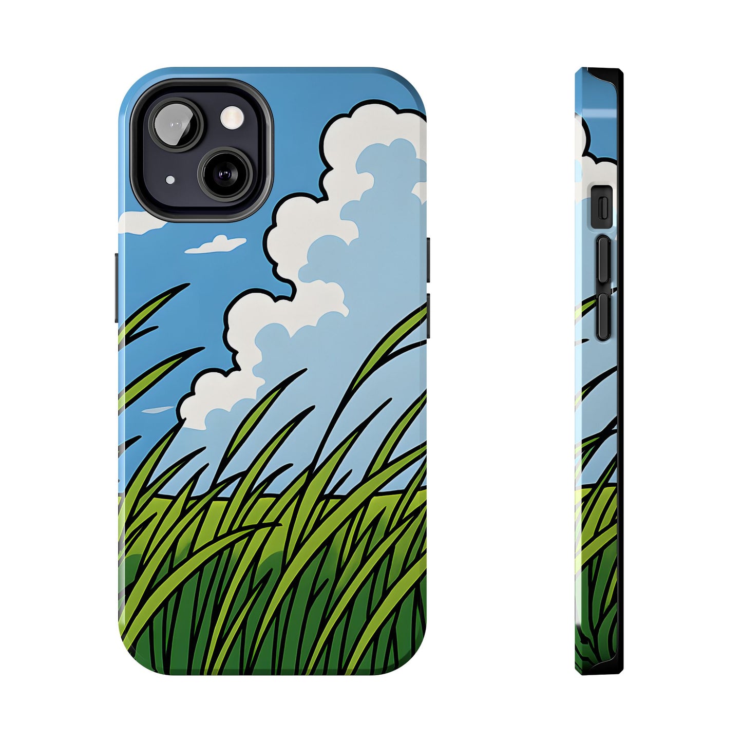 Breezy Meadow Tough Case - Blue Sky & Summer Grass Aesthetic Cover