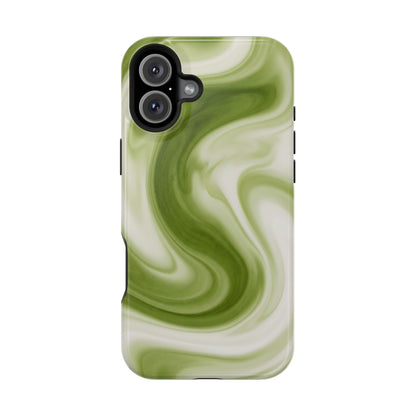 Green Marble Magnetic Impact-Resistant Phone Case