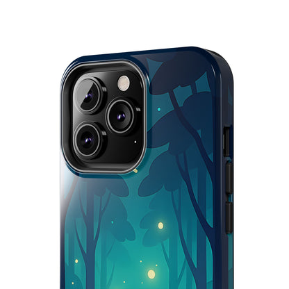 Enchanted Forest Fireflies Case - Mystic Nature Tough Cover for iPhone & Samsung